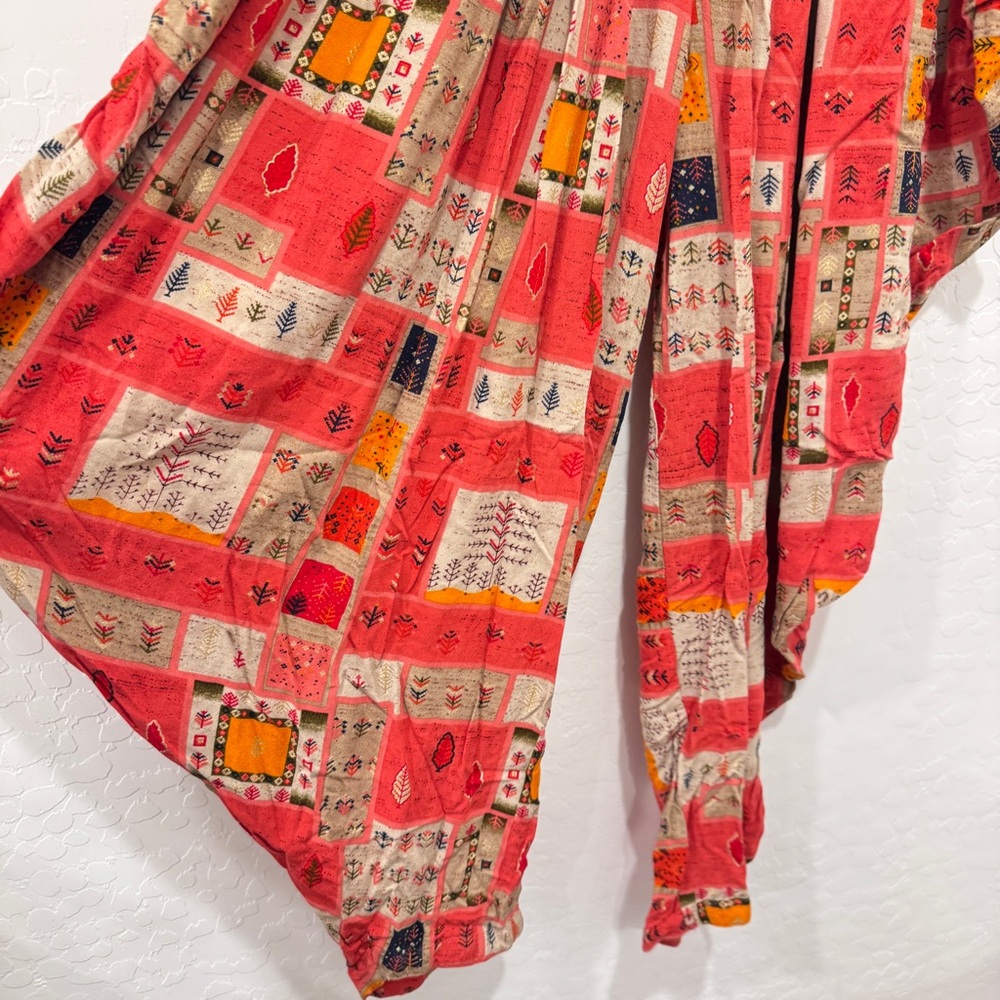 Kaira Patchwork Capris Womens Medium Colorful Lea… - image 4